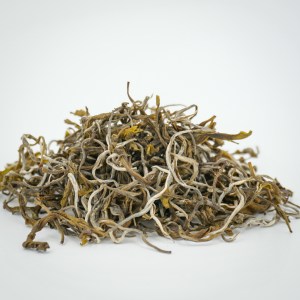 Dry leaves of Golden Zen Green Tea